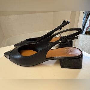 Donald Pliner Black Slingback Heels